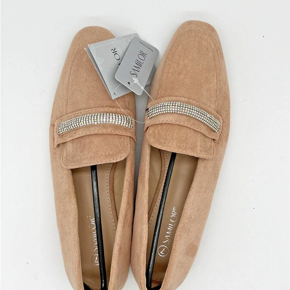 Samilor Elegant Flats Size 7 Pink Shoes Round Toe Shoes Comfortable Slip on NWT - Picture 4 of 12